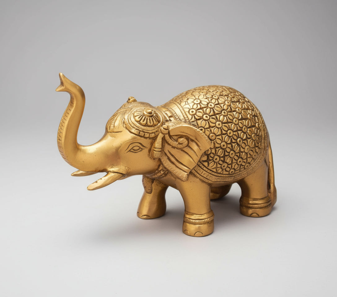 Brass Elephant Statue for Home décor/Gift Item
